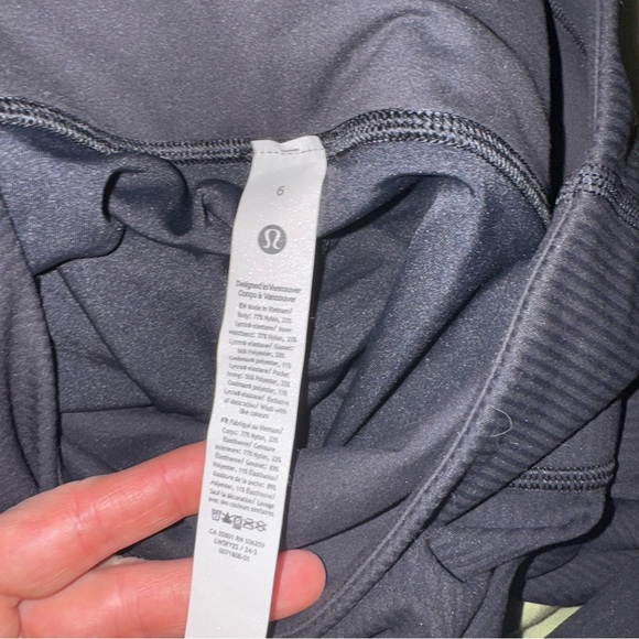 Lululemon Wunder Train Black High-Rise Ribbed Tight 25" Leggings 6 - Picture 9 of 11